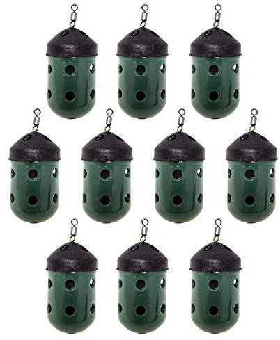 FLADEN Fishing - 10 x FEEDERS - CLOSED END MAGGOT Feeders Fishing Feeders Bulk Packs Available in Medium 20g or Large 30g - Great For Use With a Wide Range of Groundbaits (10 x 20g Feeders)