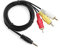 3.5mm Male to 3 RCA Male Plug AV A/V Audio Video TV-Out Cable Cord Lead for Samsung Digtial Camcorder SMX-F40 SMX-F40RN SMX-F40BP SMX-F40BN SMX-F40SP