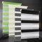 bobodeco Doppelrollo klemmfix ohne Bohren Duo Rollos für Fenster mit Klemmträger, Fensterrollo lichtdurchlässig & verdunkelnd Wandmontage Sichtschutz- Weiß Schwarz B80 x H120cm (Stoffbreite 76cm)