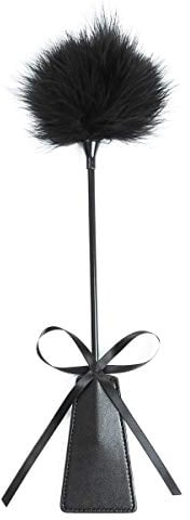 Hxiu Feather Duster - Soft Feather Duster Tickler and Leather Whips