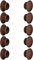 cyclingcolors 10x tappo chiusura plastica nero bianco grigio marrone mobili inserto cappuccio copriforo fori (Ø5mm / marrone RAL 8014)