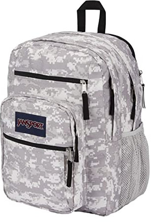 JanSport Unisex Großer Rucksack – Schule, Reisen Oder Arbeit, Laptop-Fach Büchertasche mit 15 Zoll Laptopfach, 8 Bit Camo, One Size