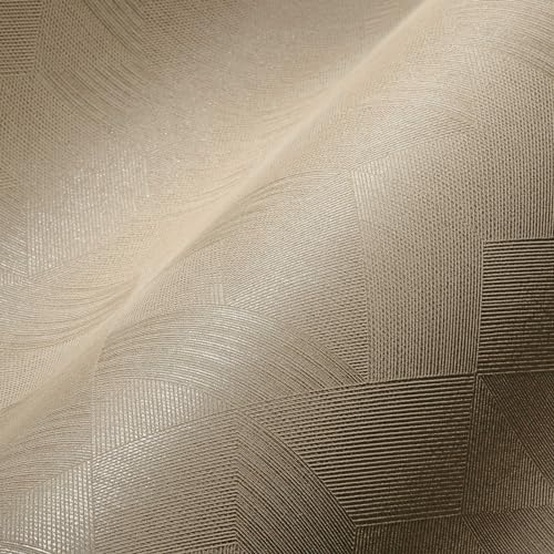 A.S. Création Architects Paper Luxus Tapete Gold Beige Leicht Glitzer Glanz-Effekt 375613 3D Vliestapete 10,05x0,53m Made in Germany
