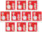 notlok Safety Work - 10x Cartello Allarme Antincendio [15 x 15 cm] | PVC fotoluminescente + adesivi per il montaggio | Segnaletica Antincendio, Cartelli Allarme Incendio