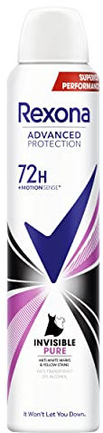 Rexona Deodorant Advanced Protection 72h Invisible Pure Antitranspirant für Damen, 200 ml