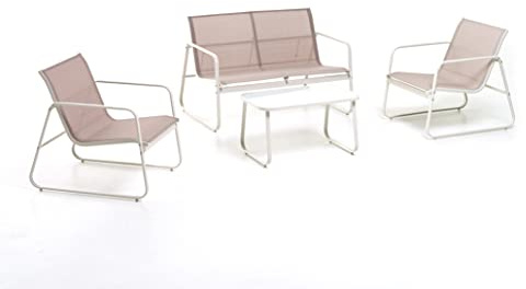 Corners Salottino Jask, Acciaio, Bianco, Medium