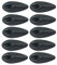 iSpchen Clip Per Cavo Bici 10 Pezzi,Fermacavi Per Bici Tubi Flessibili In Nylon Per Fascette Per Bici Morsetto Per Cavo Bici Fascette Guida Tubo Fibbie Freno Bici Mtb Clip Per Cavo Del Freno