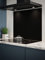 Matt Black Glass Kitchen Splashback 900mm x 750mm