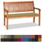 Orumrud Bankauflage Stuhlkissen Bankkissen mit Krawatte Waschbar,120x30x3cm，2 3 4-Sitzer Sitzkissen rutschfeste Auflage für Gartenbank,Küche,Terrasse Innen und Außenbereich，Kamel,Dicker Leinenstoff