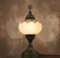 VALVELLO | Lampe Turque | Krk Blanc | Marocaine en Mosaïque, Fait Main, Veilleuse, Vintage, Lampe de Table en Verre Décorative pour Chambre, Bureau, Salon et Cadeau pour les Jours Spéciaux