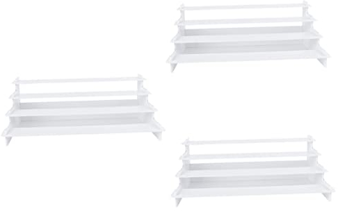 IMIKEYA 3 Stk Verkaufsständer in Trapezform Desktop-Regal -Riser-Display-Regal book shelves buch ständer Schmuckbehälter trapezförmiger Verkaufsständer mehrschichtig Ausstellungsstand