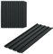 Outsunny Lot de 12 Panneaux en Acier galvanisé Résistant aux Intempéries, Gris Anthracite, dim. d'un Panneau 129L x 45l cm