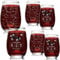Yungyan 6 Pcs End of Class Chemistry Teacher Appreciation Gift Glasses Stemless Wine 15 oz Gifts Glassware Etched with Molecules Thick Wine Tumblers Chemistry Science Lovers Gifts