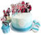 Zhongkaihua Hazbin Hotel Cake Topper Decoraciones para fiestas, Alastor/Angel Dust Hazbin Hotel Birthday Decorations Set Supplies 5PCS