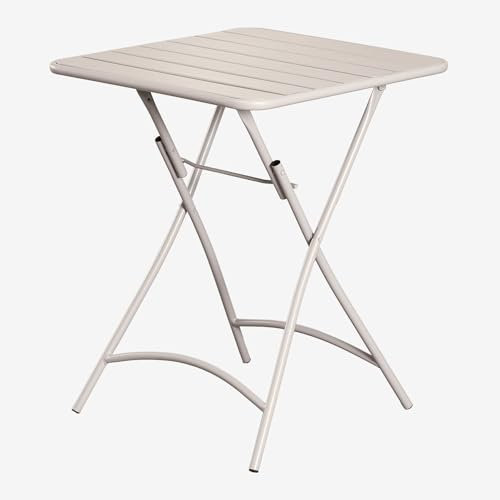 SKLUM Gartentisch quadratisch 60x60 cm klappbar aus Stahl Janti -