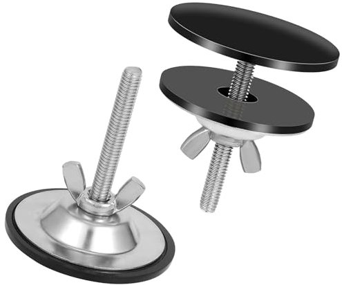 ANBOO 1 Pcs Cache Trou Evier, Couvercle De Trou D'Évier Noir, Couvercle Trou Robinet en Acier Inoxydable, Caoutchouc, Alliage De Zinc, Bouchon pour Trou De Robinet
