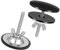 ANBOO 1 Pcs Cache Trou Evier, Couvercle De Trou D'Évier Noir, Couvercle Trou Robinet en Acier Inoxydable, Caoutchouc, Alliage De Zinc, Bouchon pour Trou De Robinet