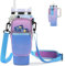 Difistik Carrier Bag for Stanley Cup - Water Bottle Holder with Strap & Phone Pocket, Fits 40 oz Tumbler, Gradient