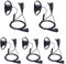 PROMAXPOWER 2 Pin Radio Earpiece Compatible with Motorola CP040 DP1400 GP300 GP88 GP68 CT150 Two way Radio, Walkie Talkie Earpiece, D-Shape Security Earpiece with PTT Mic for Bodyguard, 5PCs