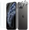 CYYAGE 2 Piezas Cristal Templado Protector Pantalla para iPhone 11 Pro con 2 Piezas Protector Lente Cámara, Vidrio Templado Pelicula Dureza 9H, HD Transparente, Antiarañazos, Sin Burbujas