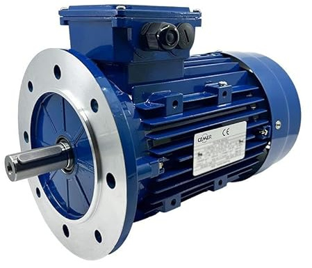 Moteur triphasé CEMER B5, 0.55 KW, 1500 TR/MIN, HA 71, 230/400V, IE1, Alu - Carcasse réduite