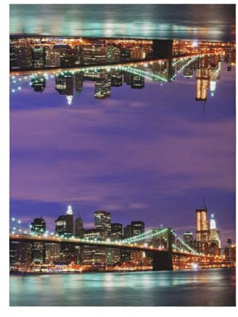 WSHFFILO New York Night bedruckte Decke, weiche Gesichtsdecke, Plüschdecke, vier Jahreszeiten, warme Decke