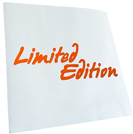 Kiwistar - Autoaufkleber - Orange - 20x7cm Limited Edition - Heckscheibe Auto Aufkleber wetterfest für Kfz LKW Mofa Truck - Sticker außen selbstklebend Tuning Zubehör für Fenster Fahrzeug Scheibe
