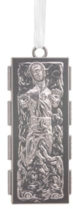 Hallmark Han Solo Frozen in Carbonite Premium Metal Ornament, Star Wars Tree Decoration, Hanging Ornament, Gifts for Christmas