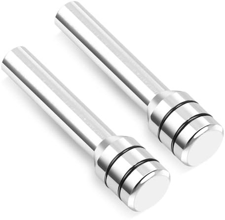 Car Door Pin Lock Compatible with VW for Transporter T5 Interior Door Lock Pull Pin Car Door Lift Bolt Car Door Lock Knob Personalized Door Lock Status Button(Silver)