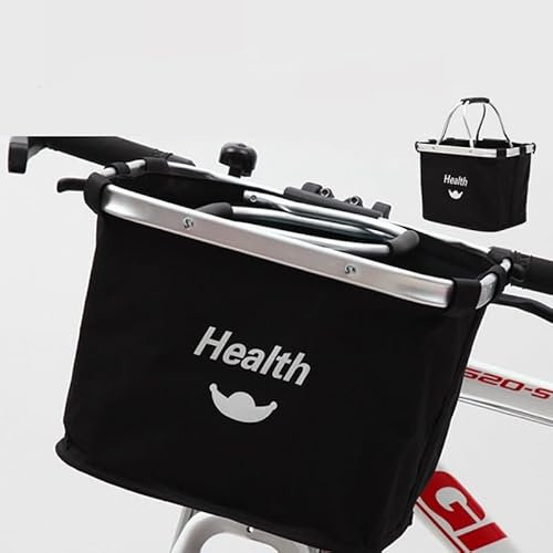 auvstar Faltbar Fahrrad Vorne Korb,Outdoor Reisefahrrad Korbtasche,Fahrradkorb Lenker Hundefahrradkorb,Fahrradkorb Vorne Abnehmbar Für Kleiner Hund,Einkaufen Reisen Picknick,Mit Lenkeradapter