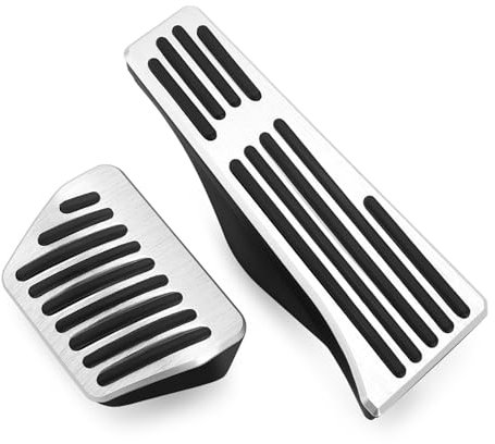 Pedale Kappen Für 1 3 Serie X1 E39 E46 E87 E90 E91 E92 Beschleuniger Gas Kraftstoff Bremse Fußstütze Pedal Pads Pedalauflagen(Fuel Brake for AT)