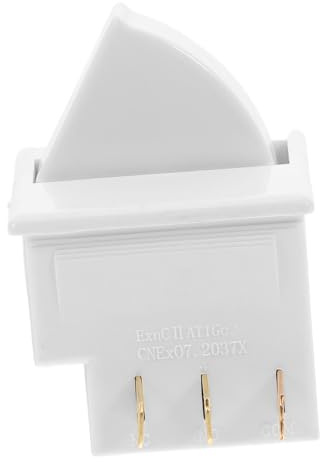 ULTECHNOVO Interruptor de Luz de Puerta para Frigorífico, Recambio white Metálico