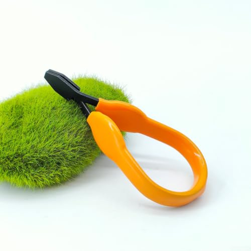 Marchfunny Morsetto a piuma per la costruzione di mosche, arancione, leggero e antiscivolo, strumento per pesca a mosca