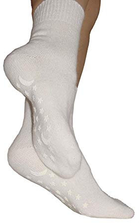 CzSalus Fußwärmer aus Angorawolle - schwarz Größe 43-45