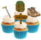 Sprinkles & Toppers Ltd Hillwalker / Rambler Collection Edible Stand Up Wafer Paper Cake Toppers (12 Pack)