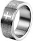 JewelryWe Bibel Gebet Kreuz Ring: 8mm Silber Edelstahl Herren-Ring Damen-Ring Englisch Vaterunser Kreuz Fingerring Band Bandring Religiöse Schmuck Geschenk für Herren Damen Größe 57