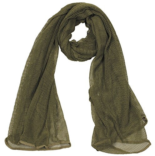 MFH Netzschal Tarnschal 190 x 90 cm Schal Halstuch Kopftuch Tarnschal Camouflage (Coyote)