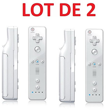 2 x Mando Wiimote para Nintendo Wii y Wii U - Blanco