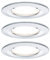 Paulmann 93499 Einbauleuchte LED Coin Nova rund 6,5W Chrom 3er-Set starr 3-Stufen-Dimmbar IP44 spritzwassergeschützt