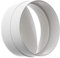 Ø 125mm Connettore Per Tubo Tondo - Giunto/Raccordo per Tubi di Ventilazione - Con Valvola Antiritorno - Plastica PVC