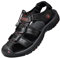 Sandales Homme Cuir Marche Randonnée Fermées Été Extérieur Chaussures de Sport Plage Chaussures d'eau Plage Closed-Toe ,Noir,39 EU