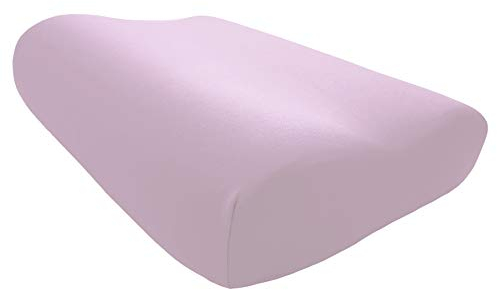Edda Lux Bezug passend für Tempur ORIGINAL Schlafkissen S, M, L und XL, 50 x 31 cm, formbeständiger Jersey Kissenbezug für Nackenstützkissen, aus 100% Baumwolle, in Lavendel