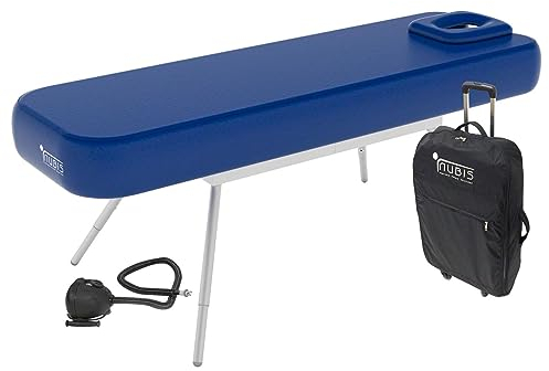 Sport-Tec NUBIS Aufblasbare Massageliege Pro Osteo 2.0 +Pumpe und Koffer, dunkelblau
