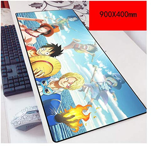 Mauspad One Piece 900X400Mm Mauspad, Extended XXL Große, Professionelle Gaming-Mauspad Mit 3 Mm Starker Unterseite, Für, A