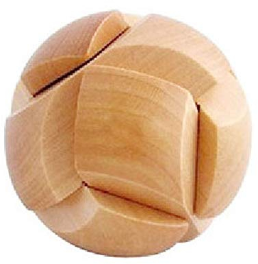 MINGZE 3D Holzpuzzle Denksportaufgaben, Knobelspiele Geduldspiel aus Holz Holzspielzeug, Logisches Spielzeug und Geschenk für Jugendliche und Erwachsene (Football)