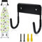 Exclen Planche à Repasser Support Mural Support de Planche à Repasser Organisateur Support Mural pour salles de Lavage Rack de Stockage Support Suspendu (Noir)