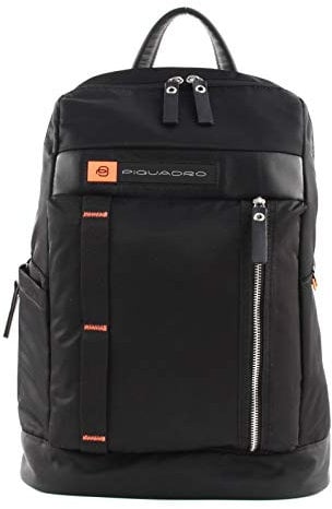 PIQUADRO PQ-Bios Zaino in tessuto eco e pelle porta PC 15.6 ad uno scomparto
