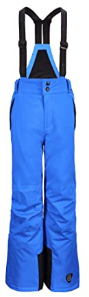 Killtec Jungen Skihose Funktionshose mit abzippbarem Latz, Schneefang und Kantenschutz Gauror Jr wasserdicht, atmungsaktiv 00838-neon Blue 164