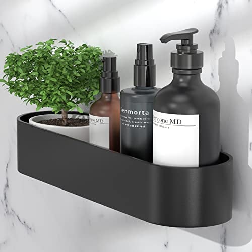 Qeekzeel Duschablage Ohne Bohren Duschregal Duschkorb Organizer Nagelfrei Selbstklebend Space Aluminum Kein Schaden Wandhängend Matte Finish Für Badezimmer Küche
