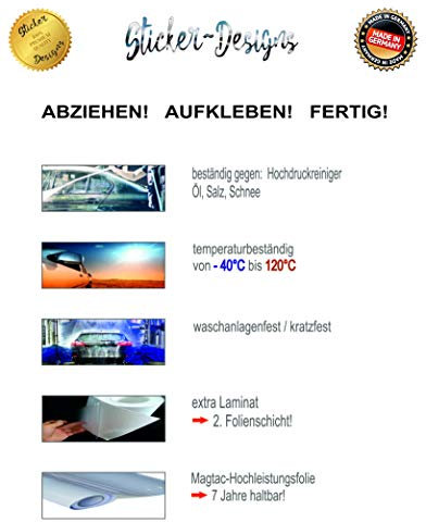 10cm! Klebe-Folie Wetterfest Made-IN-Germany Grunge Stamp Black Friday Shopping G924 UV&Waschanlagenfest Auto-Aufkleber Sticker Decal